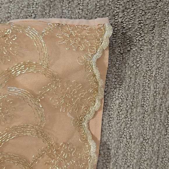 ASTR Beaded Silk Mini Dress Blush - Picture 6 of 8